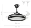 Stropný ventilátor s LED osvetlením, 4 sklopnými lopatkami Náhľad obrázku produktu 2