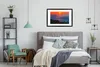 MuchoWow® Gerahmtes Poster Oranger Sonnenuntergang über Produktbild-Vorschau 7