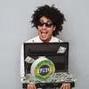 Spardose mit Brasilien-Flagge im Used Look - Sparschwein Produktbild-Vorschau 5
