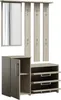 Garderobe Wandgarderobe Flurgarderobe Paneel Spiegel Produktbild-Vorschau 2