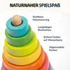 MERLE TOYS® Stapelturm Holz, 100% Öko, Stapelturm 1 Jahr Produktbild-Vorschau 5