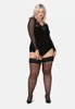 Bellivalini Damen halterlose Strümpfe mit Spitze Plus Size Produktbild-Vorschau 4
