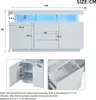 STILVORA Sideboard Hochglanz-Buffetschrank,Kaffeebar mit Produktbild-Vorschau 7