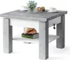 All4All Multifunktionaler Couchtisch Claris - Beton+Weiß, Produktbild-Vorschau 1