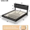 ProximaX 160x200cm Lit rembourré avec connexion USB, lit Voir les images du produit 4
