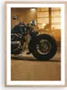 Gerahmtes Poster - Rahmen in heller Eiche - Motorrad Motor Produktbild-Vorschau 1