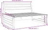 Garten-Mittelsofa Weiß 120x80 cm Massivholz Kiefer Produktbild-Vorschau 7