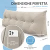 Cuscino per schienale ELONEO largo 140 cm, cuscino a cuneo Anteprima dell’immagine prodotto 3