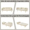okwish Modernes Zweisitzersofa mit Schlaffunktion,Relaxsofa Produktbild-Vorschau 4