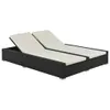 vidaXL Doppel-Sonnenliege Poly Rattan Schwarz -  Produktbild-Vorschau 2