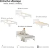 Homestyle4u Holzbett 90x200 Einzelbett mit Lattenrost Weiss Produktbild-Vorschau 6