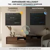 WordClock Jupiter Schiefer Optik -  LED Wortuhr 50 × 40 cm Produktbild-Vorschau 5