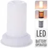 LED Deko-Kerze 7.5x9cm batteriebetriebener Kerzenhalter Produktbild-Vorschau 2