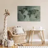 MuchoWow® Poster Weltkarte - Aquarell - Grau 90x60 cm - Produktbild-Vorschau 7