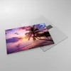 Bilder auf glas - Strand Meer Palme - 70x50cm - Glasbilder Produktbild-Vorschau 2