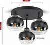 Lampa Wisząca Sufitowa Żyrandol Czarna Szklane Kule Black Podgląd zdjęcia produktu 4