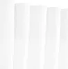 A close-up view of several white curtains hanging vertically. Produktbild-Vorschau