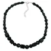 Kette Perle schwarz-facettiert schwarz 42 cm Produktbild-Vorschau 1