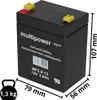 Batteria PB Multipower MP2,9-12 per sollevatori Hill-Rom Anteprima dell’immagine prodotto 2