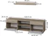 Wohnwand Vicco Berno Sonoma/Weiß 2 Teile, Model 57823 Produktbild-Vorschau 2