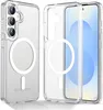 Two transparent phone cases with a magnetic ring are shown side-by-side against a white background. Voir les images du produit