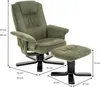 Relaxsessel CHARLY mit Hocker grün - TV Sessel mit Produktbild-Vorschau 9