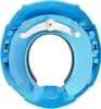 A top-down view of a blue and white baby toilet seat. Náhled obrázku produktu