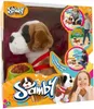 The image shows the packaging of an interactive toy dog named Samby, with promotional graphics and images of children interacting with the toy. Produktbild-Vorschau