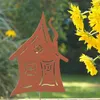 UNUS Deko Gartendeko Gartenstecker in Rost Haus, Hexe und Produktbild-Vorschau 3