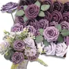 EDIBAZZAR | Rosenstrauß Set 25tlg bunt Deko Kunstblumen Produktbild-Vorschau 7