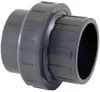 PVC Verschraubung / Kupplung mit 2 x Klebemuffe - 50 mm Produktbild-Vorschau 1
