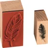 HEYDA 204888685 Stempel-Set Federn 12 x 10 x 3 cm Holz Produktbild-Vorschau 3