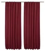Beautissu 2er Set Thermovorhang Gardine Rot Amelie TK, Produktbild-Vorschau 2