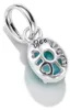 Pendentif charm en argent avec pierre de naissance du mois Voir les images du produit 1