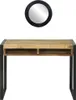 Table de maquillage vidaXL, couleur marron, 100 x 50 x 75 Voir les images du produit 3