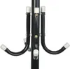 Kleiderbügel, 12 Haken, schwarz und weiß, 175 cm, Isotrade Produktbild-Vorschau 4