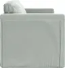 vidaXL Bodensofa mit Schlaffunktion Hellgrau 122x204x55 cm Produktbild-Vorschau 1