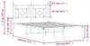 vidaXL Bettgestell mit Kopfteil Metall Weiß 120x190 cm Produktbild-Vorschau 8