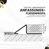 Anpassungsprofil Edelstahl Übergang Fliesenleiste Profil Produktbild-Vorschau 4