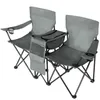 FCH Doppel Campingstuhl mit Sonnenschirm & isolierter Produktbild-Vorschau 4