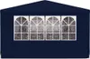 A dark blue party tent with four arched windows. Voir les images du produit
