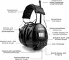EARMUFF 31dB AM/FM/AUX - Black Produktbild-Vorschau 4