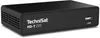 A black TechniSat HD-T 225 DVB T2 HD Receiver is shown from a 3/4 front angle on a white background. Anteprima dell’immagine prodotto