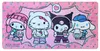 Sanrio XXL Muismat Hello Kitty & Friends Roze Zwart Party Productafbeelding-voorbeeld 1