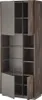 Vitrine in Eiche mit anthrazit LAFAYETE-61 Produktbild-Vorschau 2