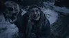 A close-up of a witch-like character with a skull in the foreground, set in a dark, snowy environment. Podgląd zdjęcia produktu