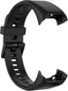 A black silicone watch band is shown against a white background. Produktbild-Vorschau