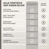 MONZANA® Koffer Handgepäck ABS Hard Case 4 Rollen Produktbild-Vorschau 8