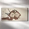 Leinwand Wanduhr Wandkunst Uhr 60x30 Malerei Abstrakte Produktbild-Vorschau 2