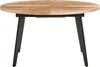 BELIANI Esstisch Holzoptik Braun MDF-Tischplatte Oval Produktbild-Vorschau 7